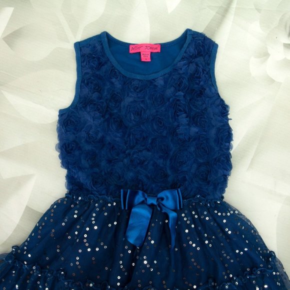 Betsey Johnson Girls Designer Rose Tutu Dress - Picture 4 of 11